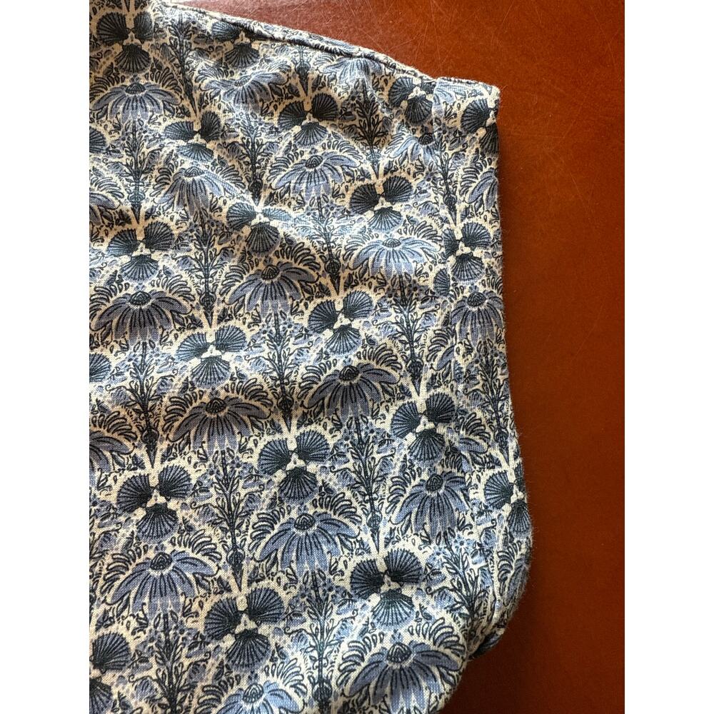 Fat Face Jersey Dress Blue Floral Cotton Modal Size UK 10 US 6 Pockets A-Line - Picture 8 of 10